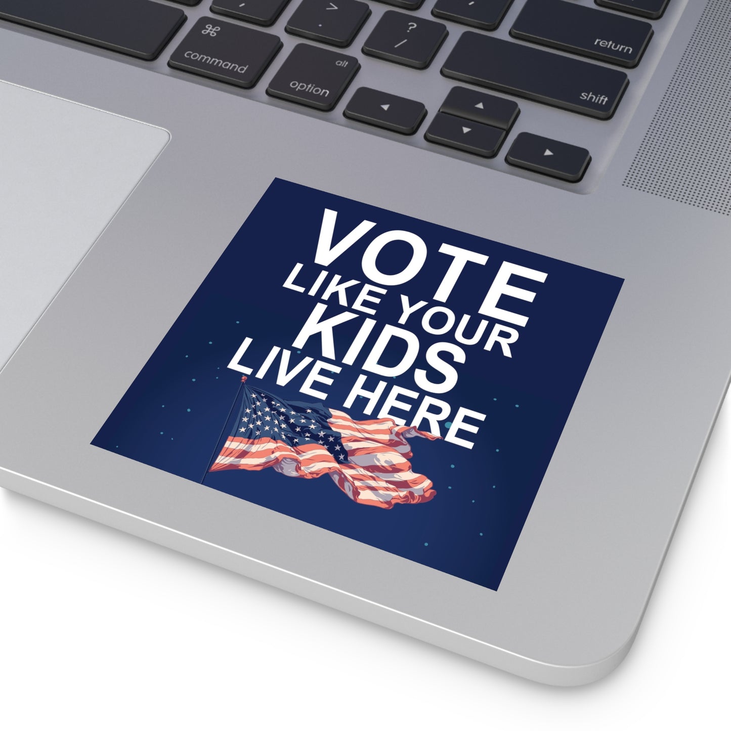 Vote Like Your Kids Live Here Flag Sticker; Indoor\Outdoor